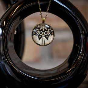 In Balance Glass & Bronze Necklace