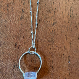 Get lucky -Hand forged Necklace -sterling silver - GLNKS