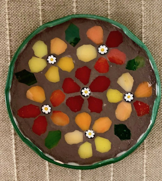 Mosaic Coaster: Flower Lid 3