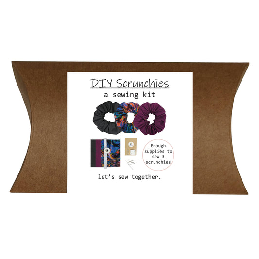 DIY Scrunchie Kit - Set of 3 - Oil Spill