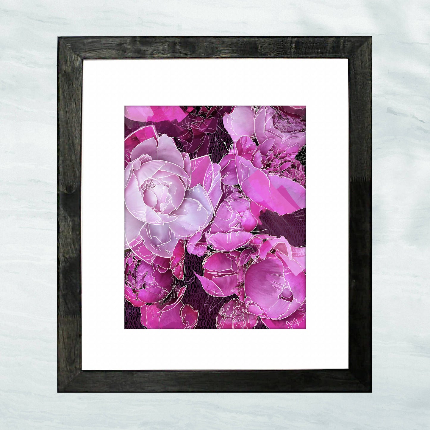 "The Dream Place" Lustre Print with Linen Texture, Framed