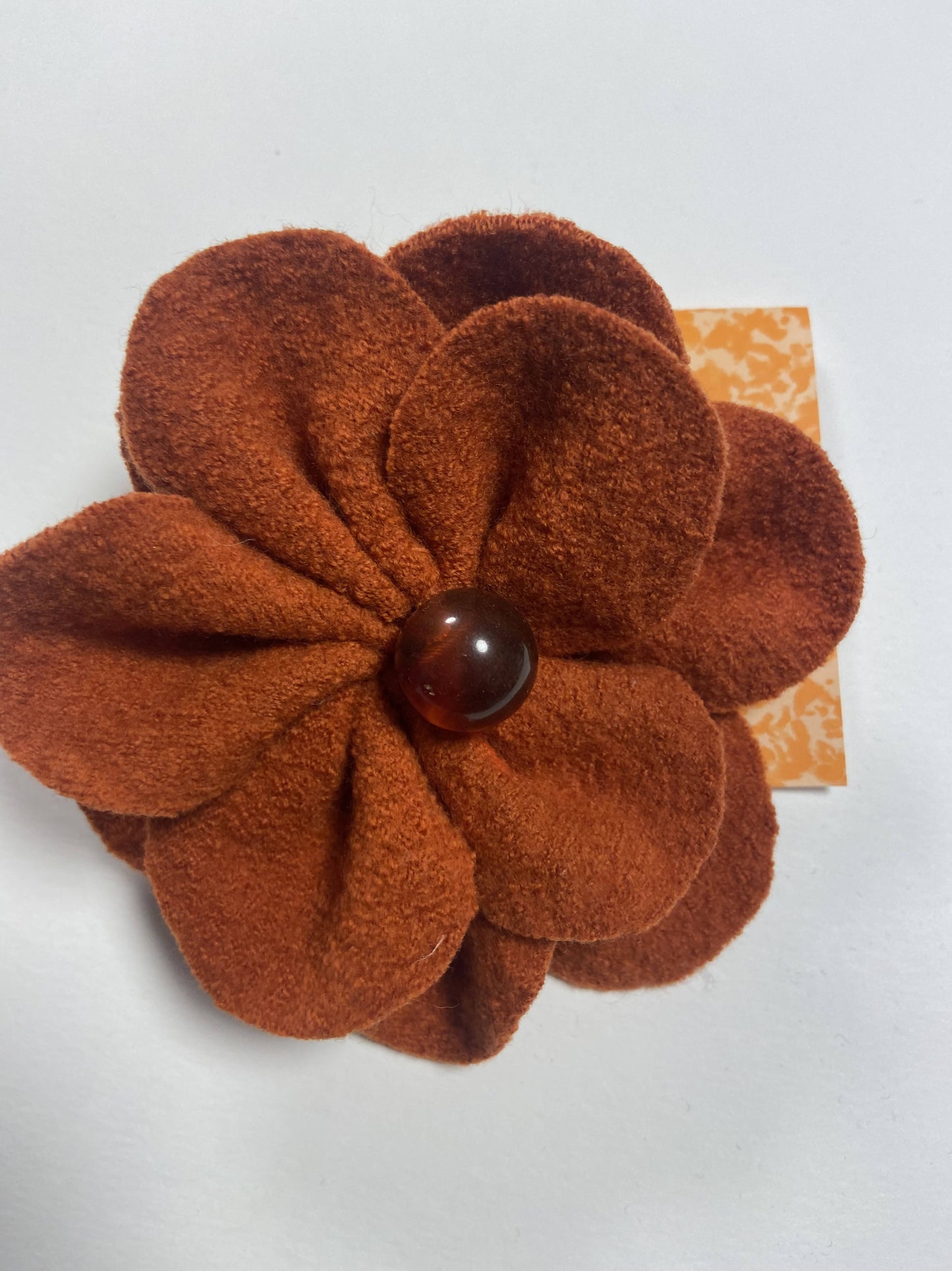 Repurposed Sweater Felted Wool Flower Brooch Pin