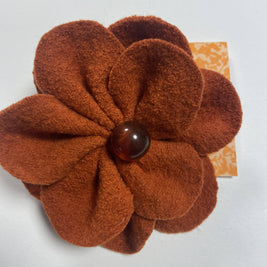 Repurposed Sweater Felted Wool Flower Brooch Pin