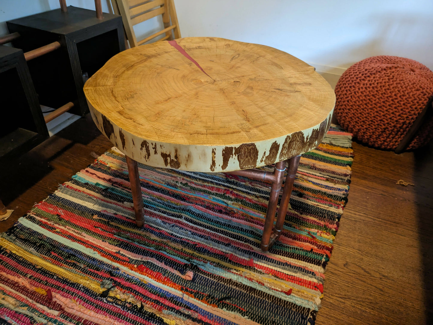 Cherry Cookie & Copper Pipe Coffee Table