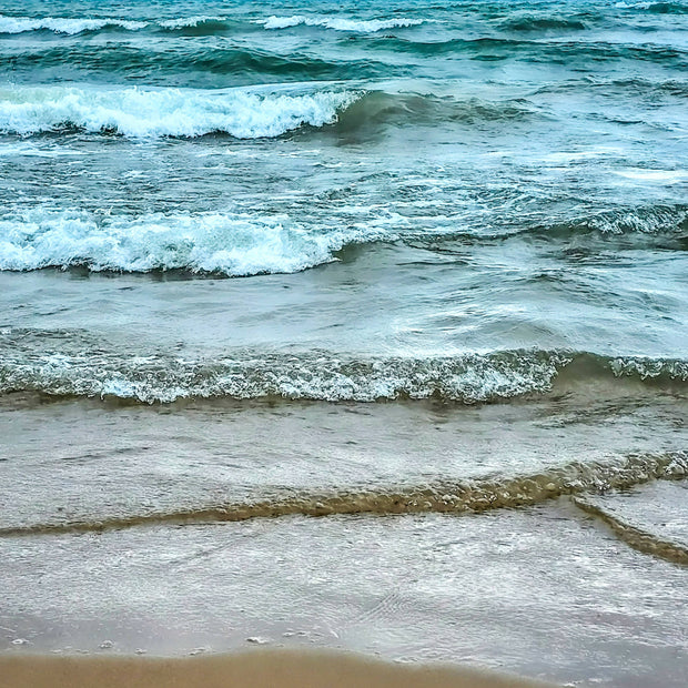 "Layers of Lake Michigan" - Fine Art Print 8"x10" with black acid-free matboard and frame
