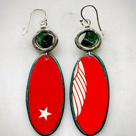Re*Brew Statement Earrings / Snow Day Dangle