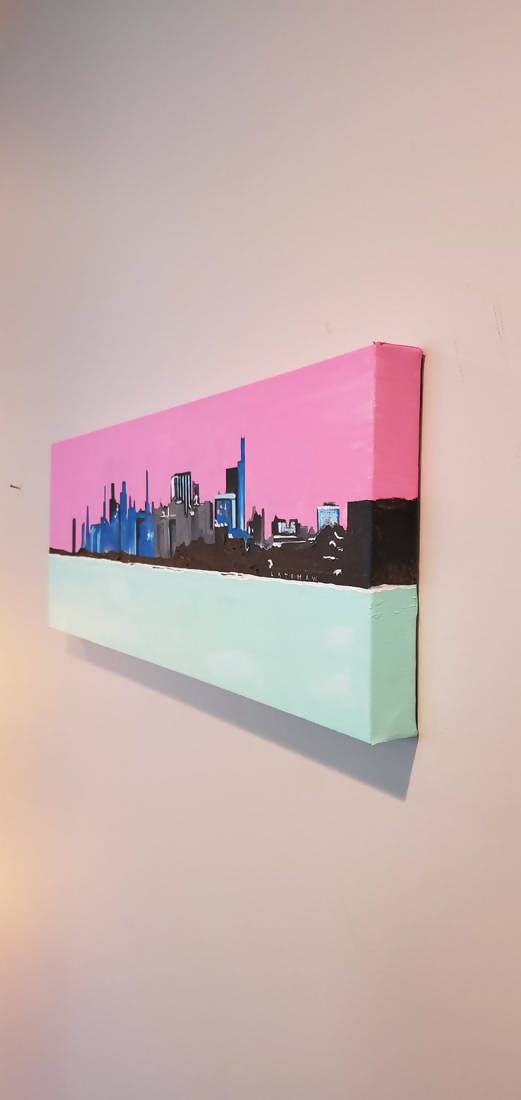 SERIES #8, 30-10: Chitown pink and green