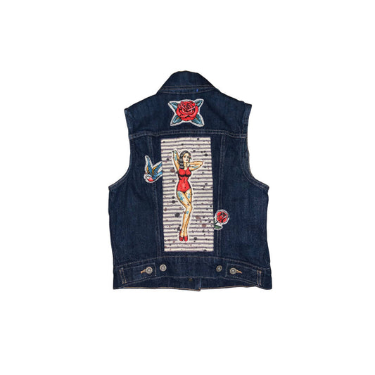 Betty Upcycled Denim Vest