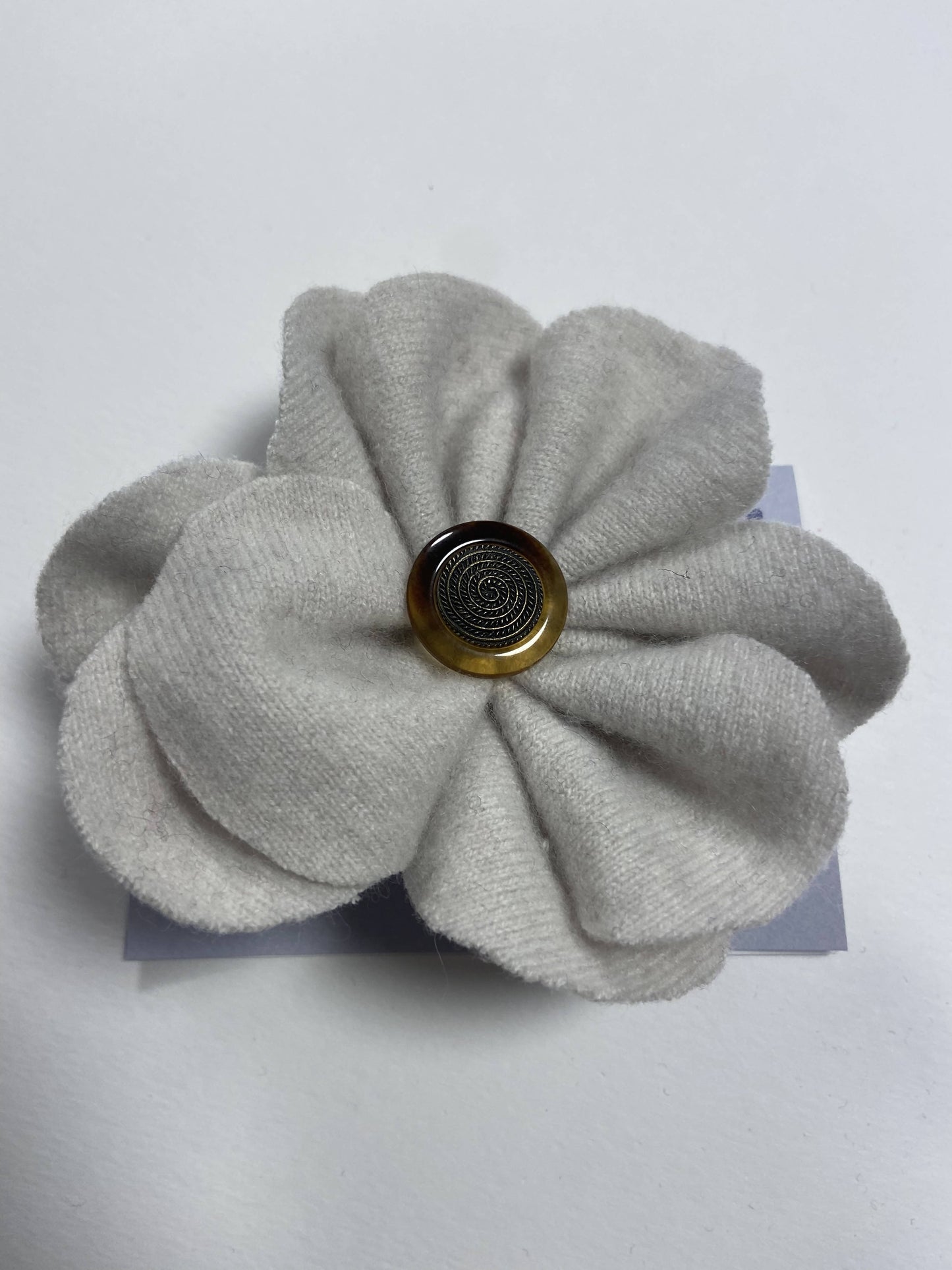 Repurposed Sweater Felted Wool Flower Brooch Pin