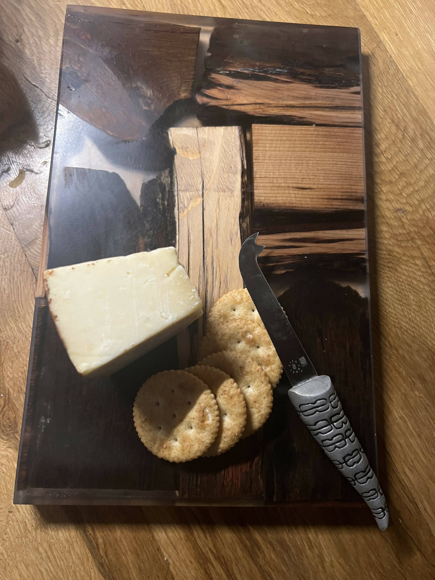 Rustic wood epoxy cutting boards