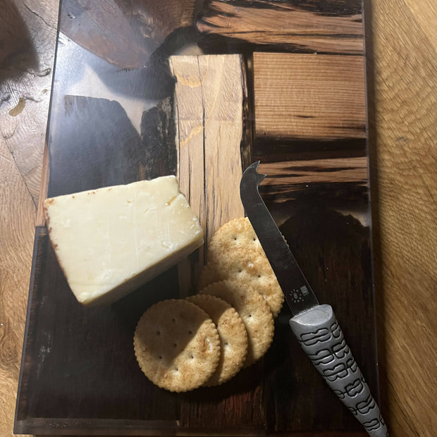 Rustic wood epoxy cutting boards
