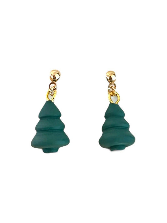 Mini Pine Tree Earrings