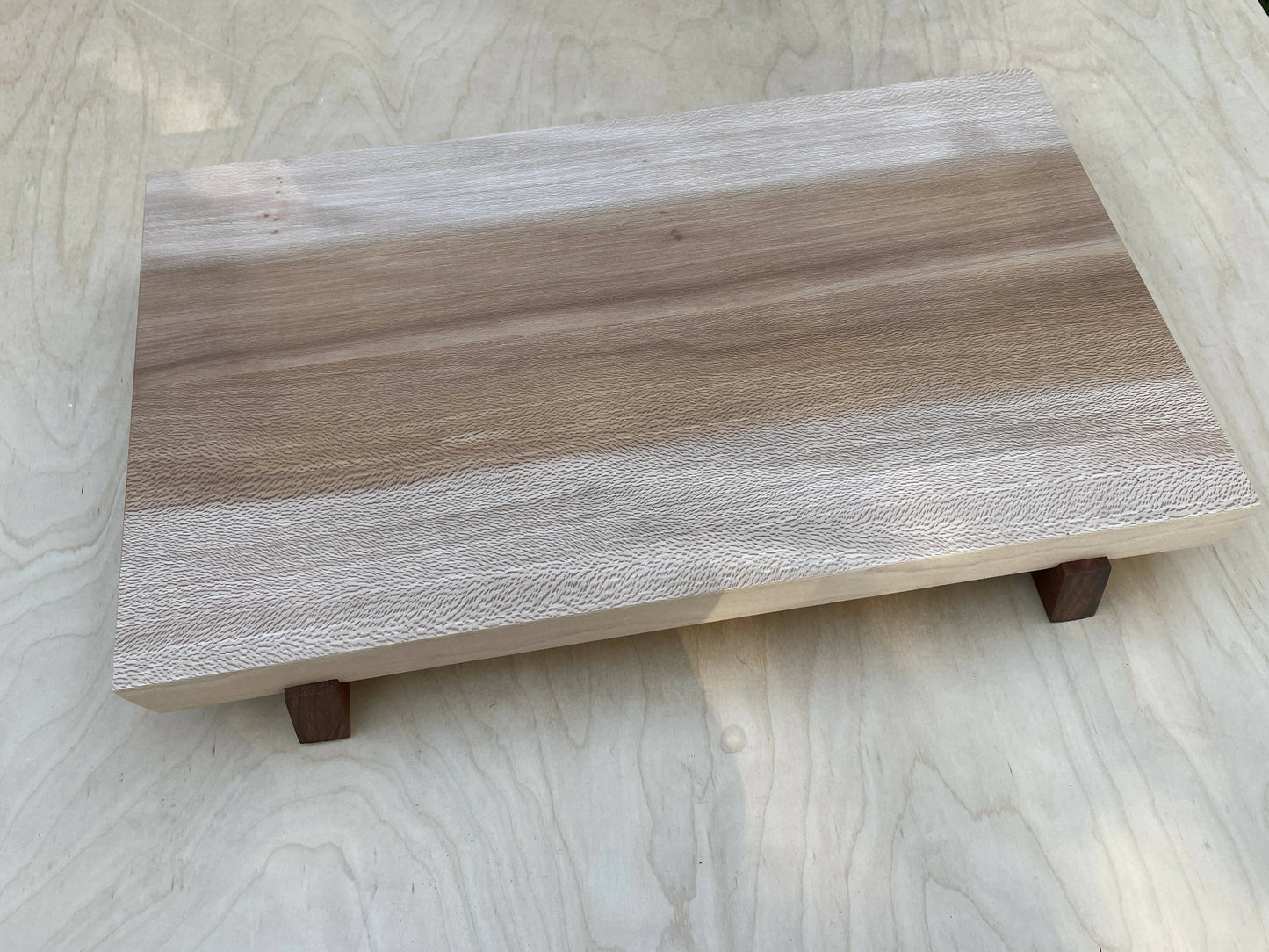 Quarter Sawn Sycamore Charcuterie Board with Floating Top