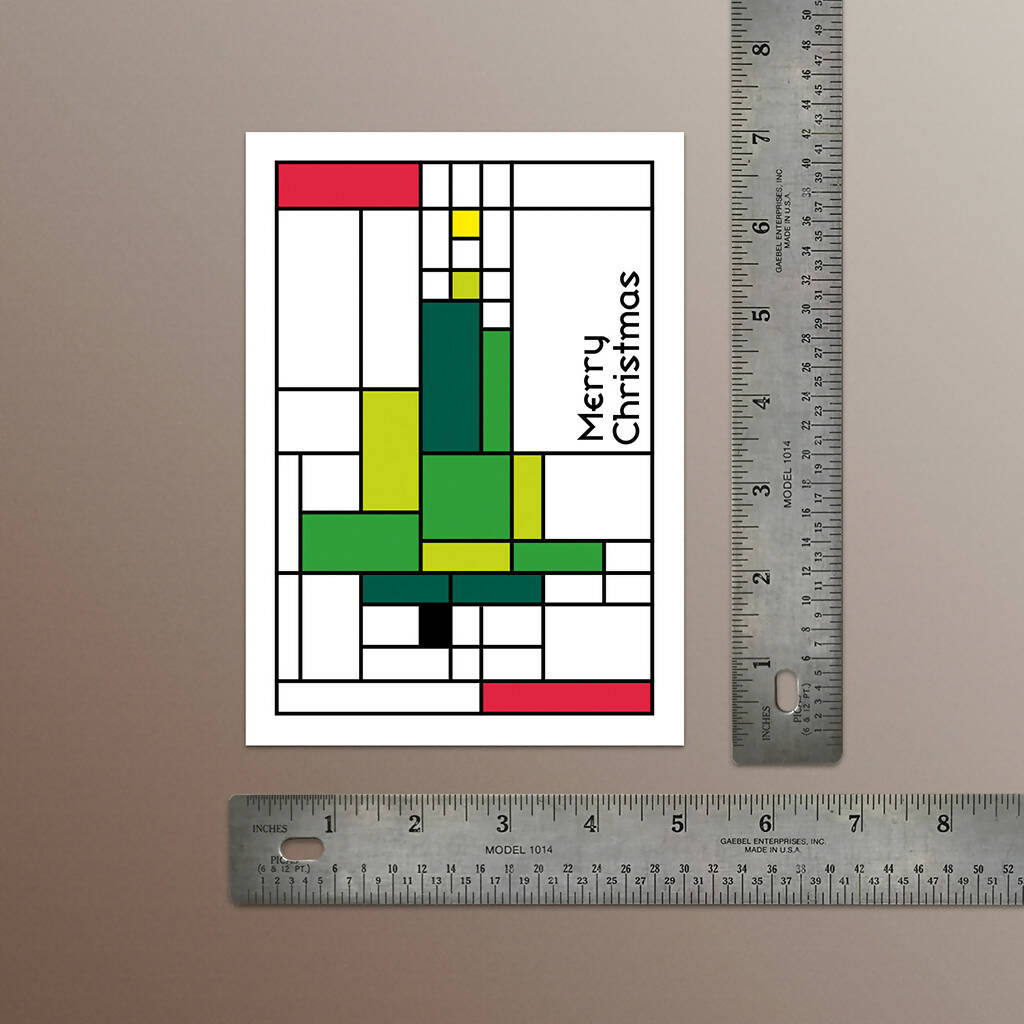 Christmas Cards, Piet Mondrian Style