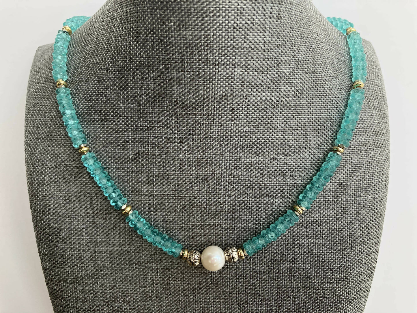 necklace - pearl, glass