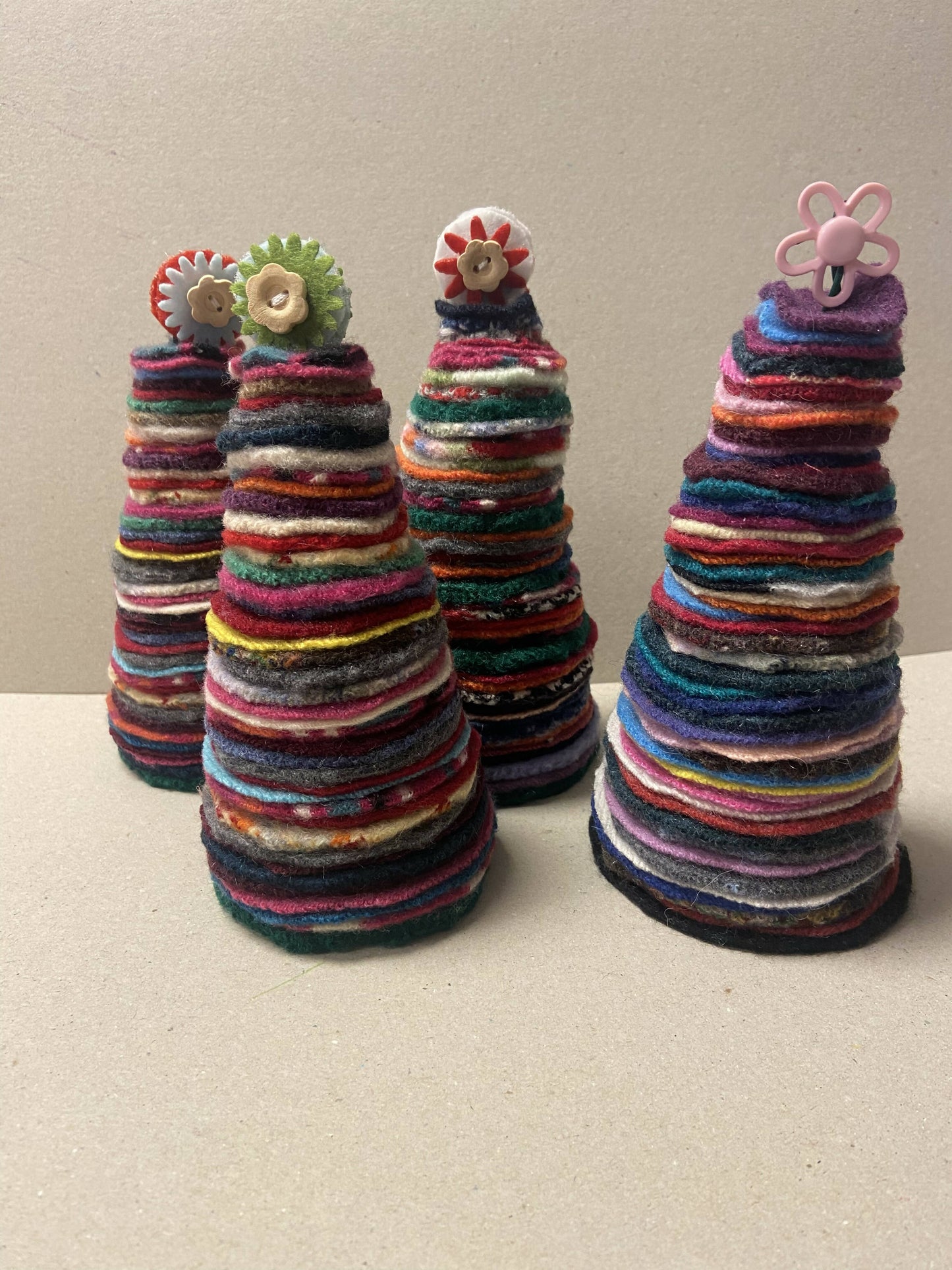 Medium Repurposed Sweater Felted Wool Tree