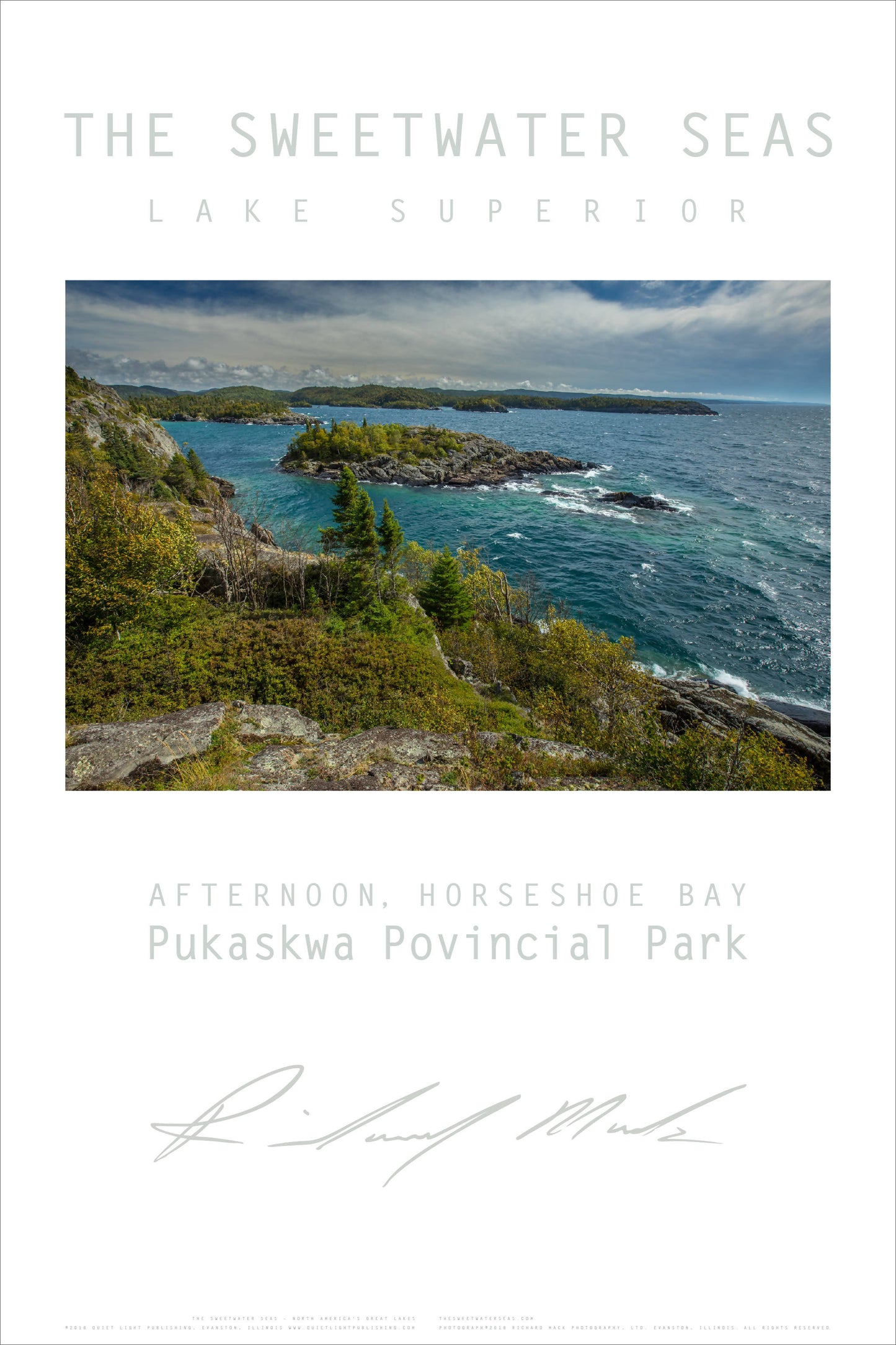 Sweetwater Seas Fine Art Poster - Lake Superior, Pukaskawa Provincial Park