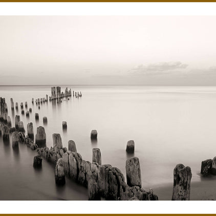 Old Pier, Lighthouse Beach - Framed Print