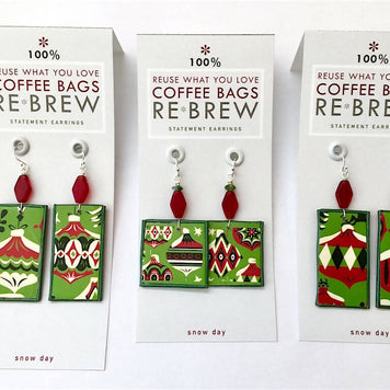 Re*Brew Statement Earrings / Holiday Dangle