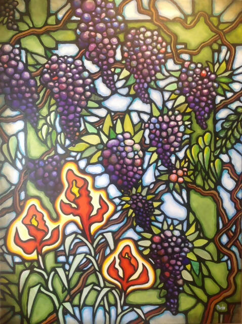 "Grapes & Magic Flowers"