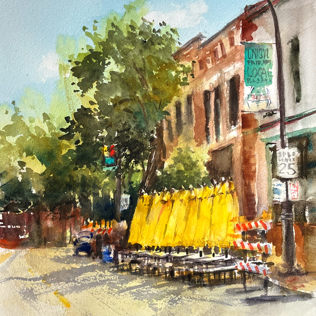 Yellow Umbrellas