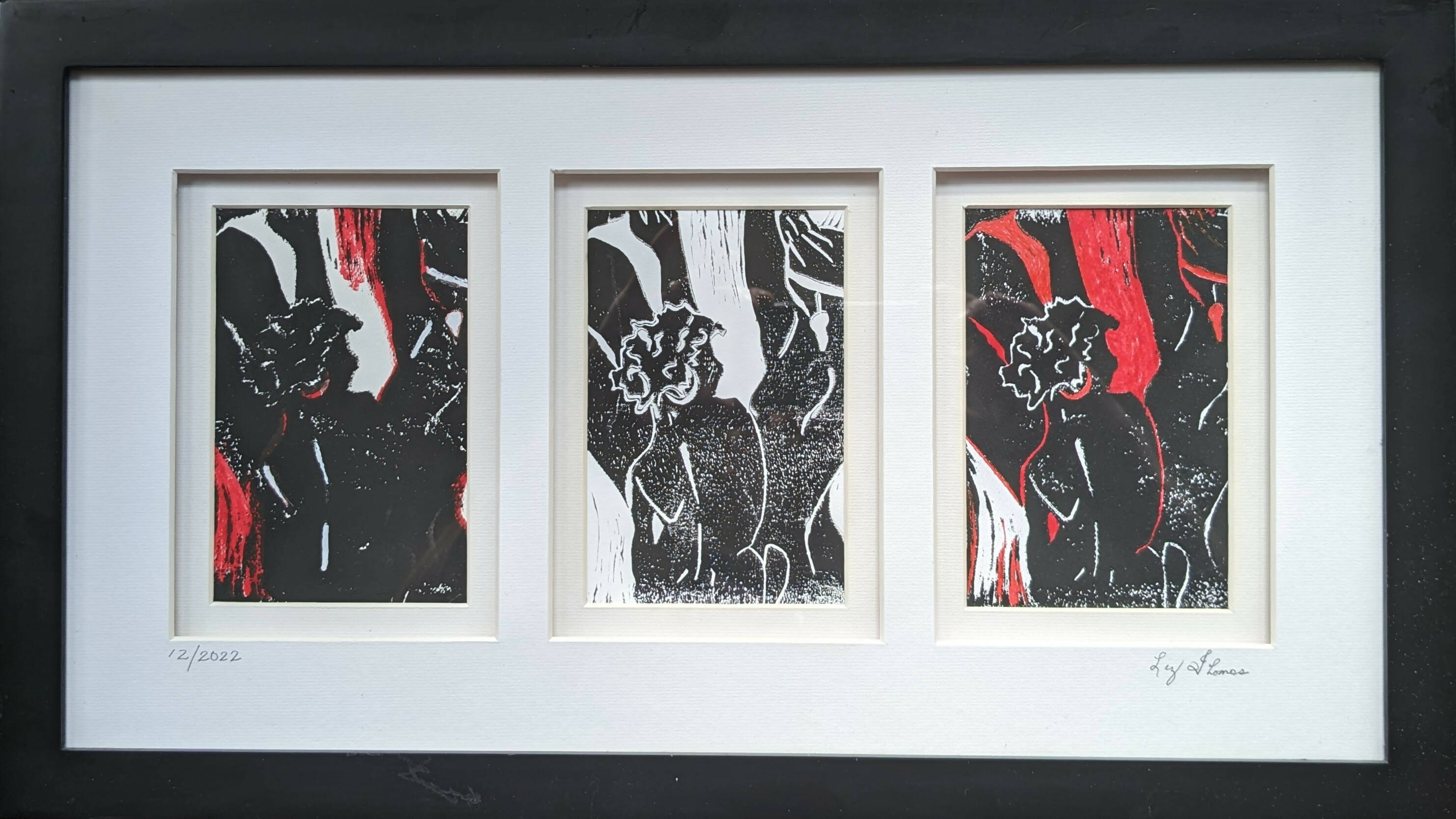 Ebony Women (three panel)