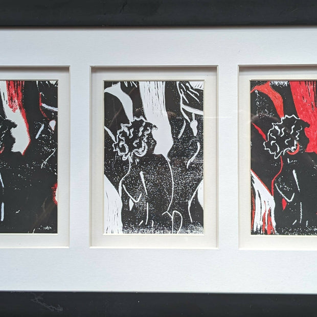 Ebony Women (three panel)