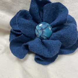 Repurposed Sweater Felted Wool Flower Brooch Pin