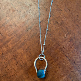Get lucky -Hand forged Necklace -sterling silver - GLNKS