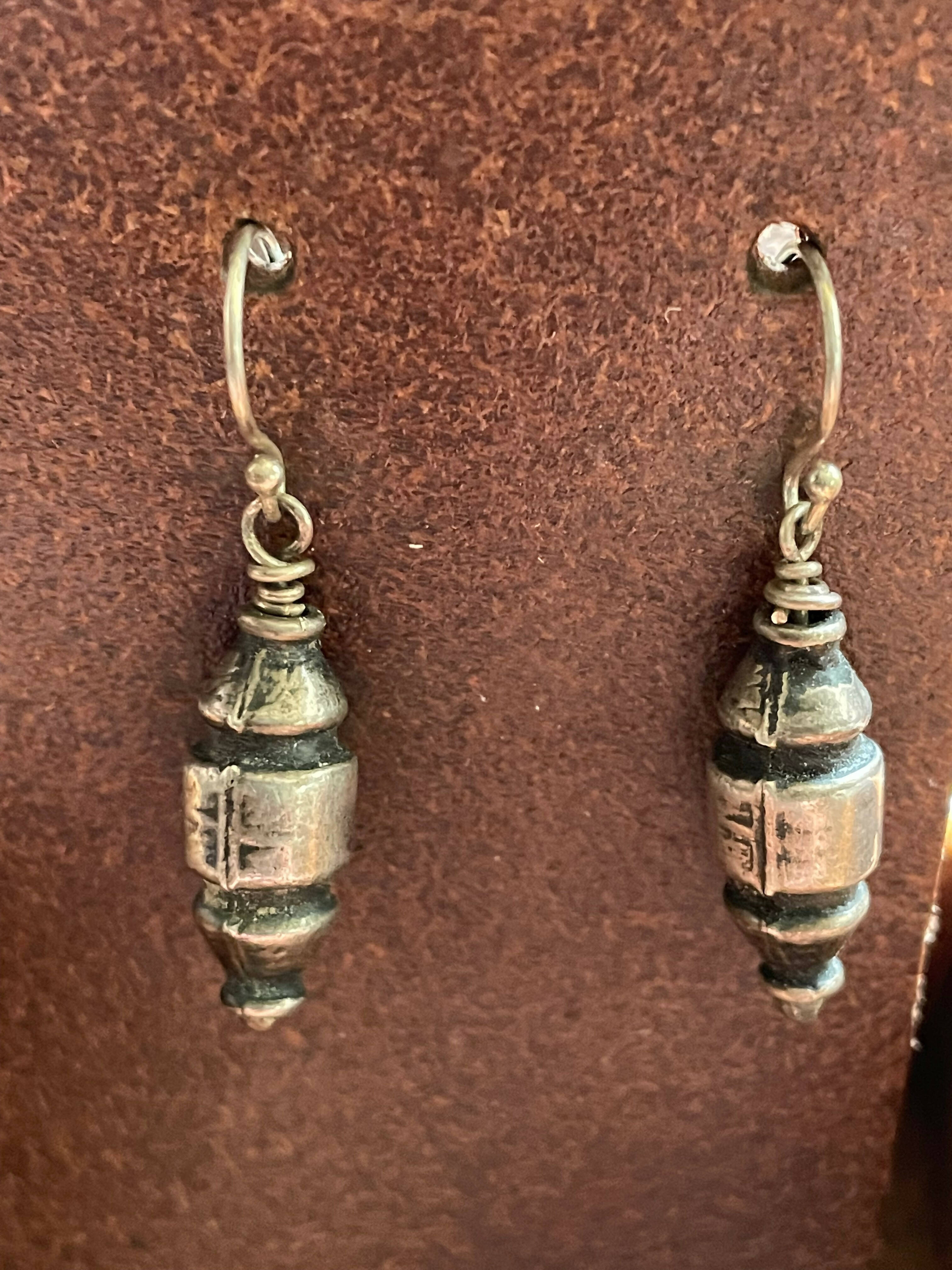 Vintage Silver Bead Earrings - RAJER