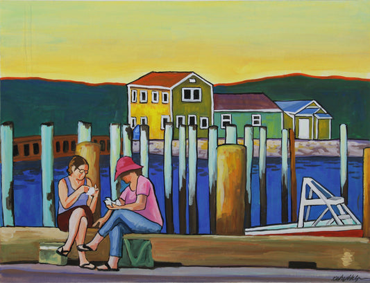 Wellfleet Sunset Gouache