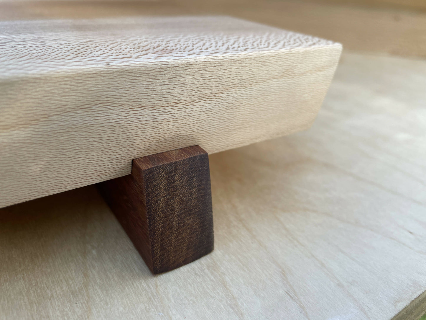 Quarter Sawn Sycamore Charcuterie Board with Floating Top