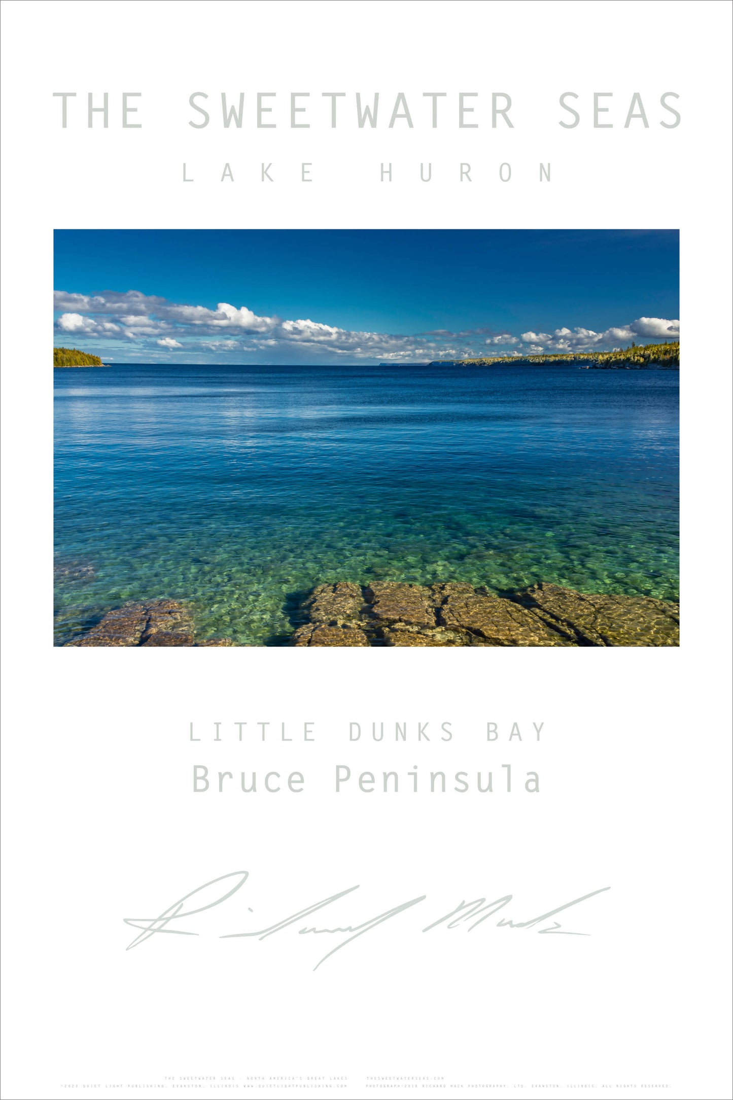 Sweetwater Seas Fine Art Poster - Lake Huron, Bruce Peninsula