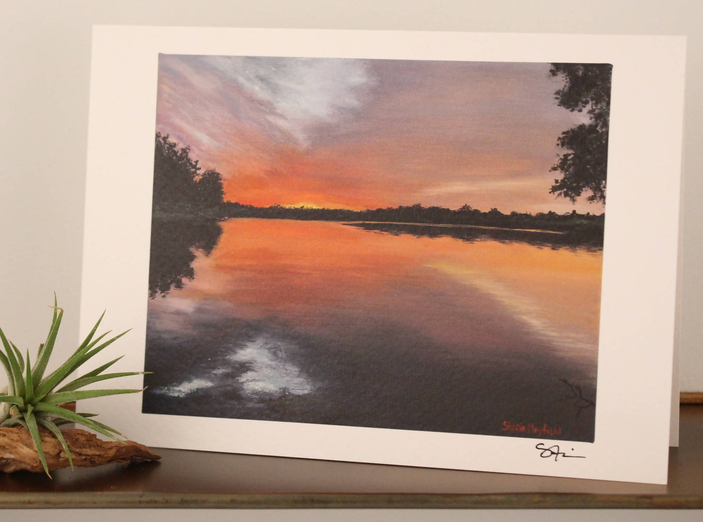 "Lake Colechester, Norwalk Iowa", Fine Art Press Printed Stationery (5x7)