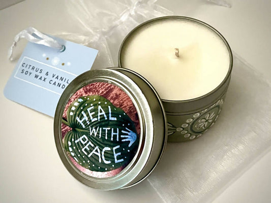 Heal with Peace 4.6 oz. Soy Wax Candles