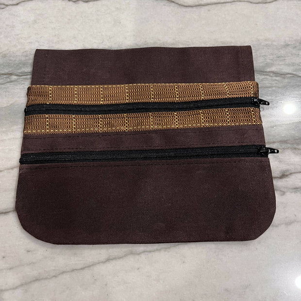 Waxed canvas slim fanny pack