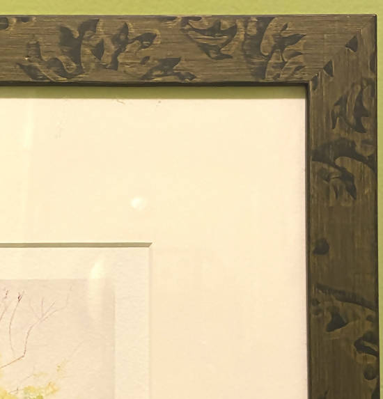 Lemon Tree & Bench - framed giclee print