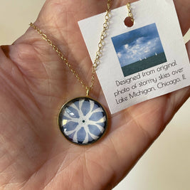 Summer Storm over Lake Michigan Necklace