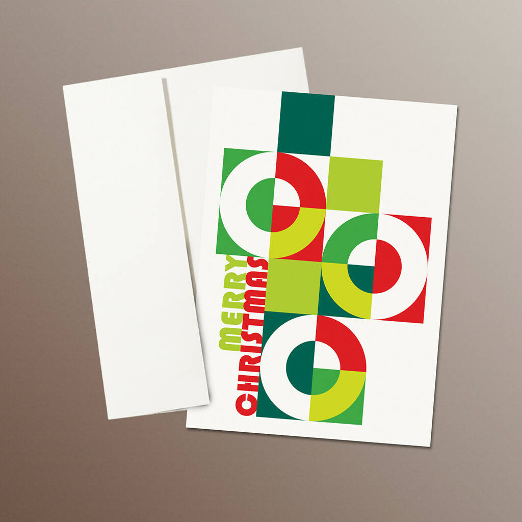 Christmas Cards, Bauhaus Design Style