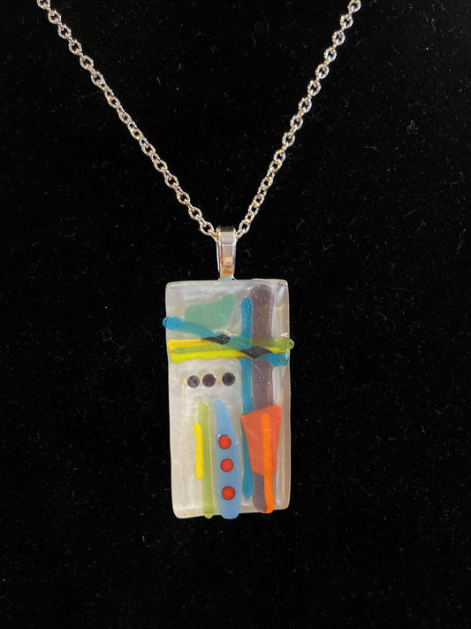 Glass Necklace 18”