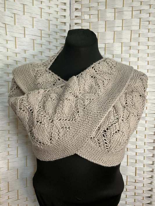 Hand knit shawl