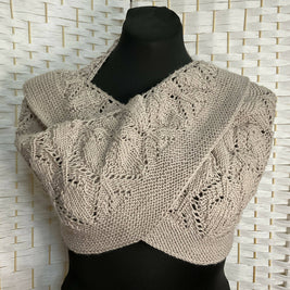 Hand knit shawl
