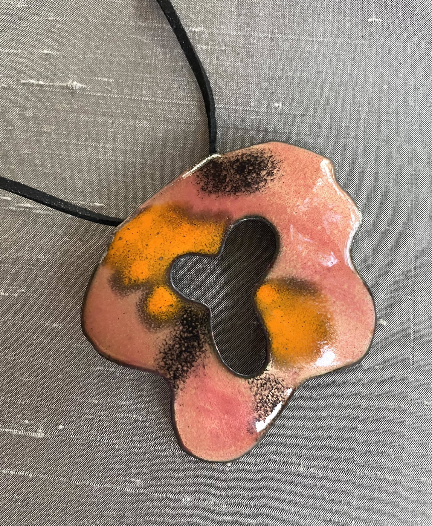 Enamel large flower