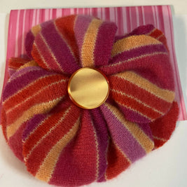 Repurposed Sweater Felted Wool Flower Brooch Pin