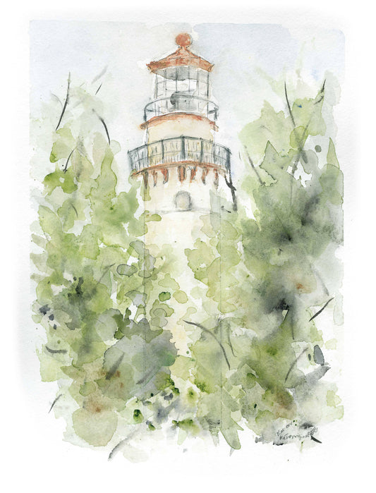 "Evanston's Grosse Pointe Lighthouse" Small Gift Cards by Katherine Orr