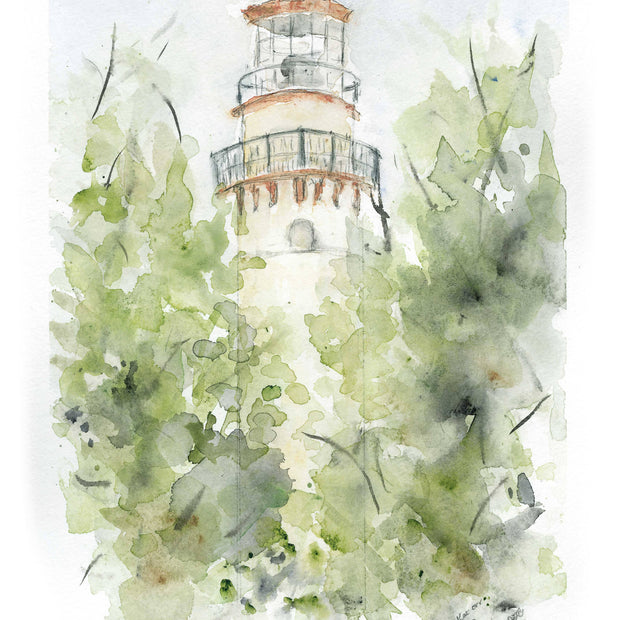 "Evanston's Grosse Pointe Lighthouse" Small Gift Cards by Katherine Orr