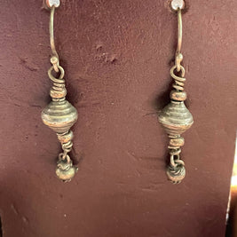 Vintage Silver Bead Earrings - RAJER