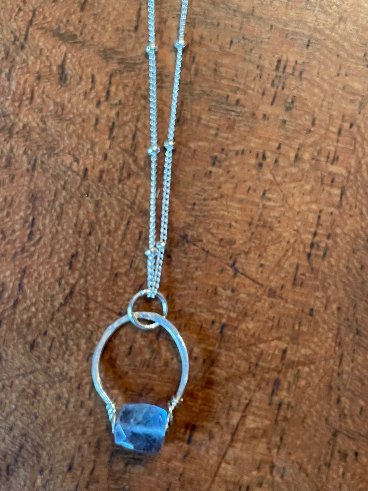 Get lucky -Hand forged Necklace -sterling silver - GLNKS