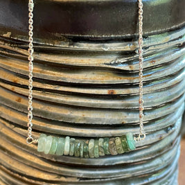Sacred Lines Necklace Silver -SLNKS