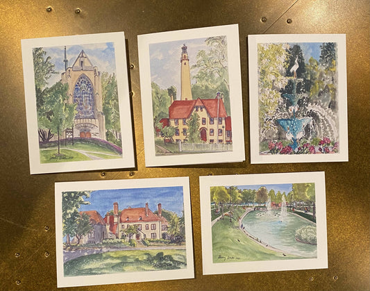 Evanston scenes note cards